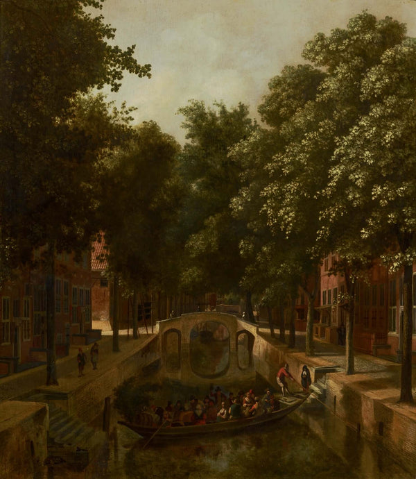 Job Adriaensz Berckheyde - Hollanda Kanal Manzarası fine art baskı