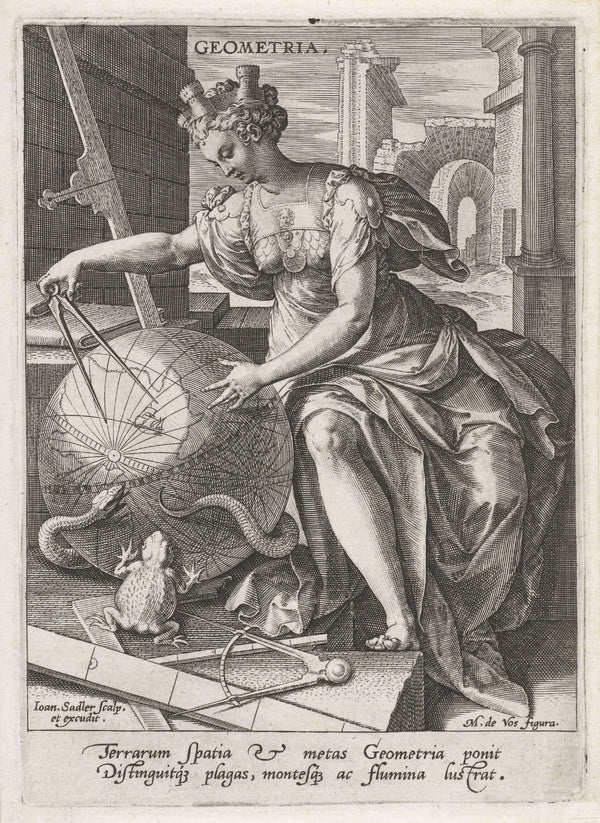 Johann Sadeler - Geometri Tablo