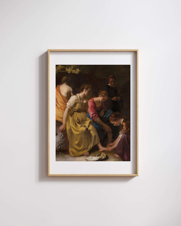 Johannes Vermeer - Diana ve Nympheleri fine art baskı