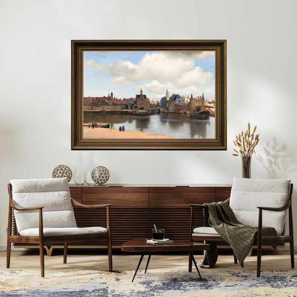Johannes Vermeer - Delft Manzarası çerçeve