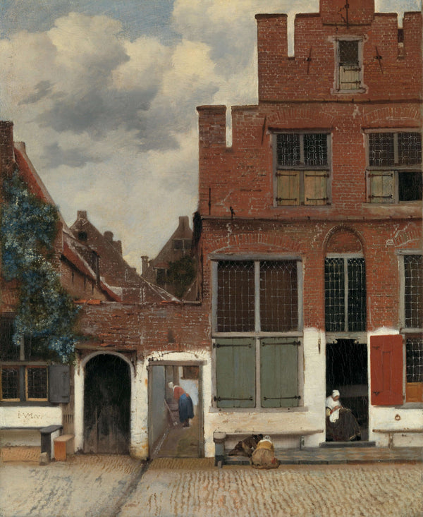 Johannes Vermeer - View of the Houses Known as Little Street in Delft