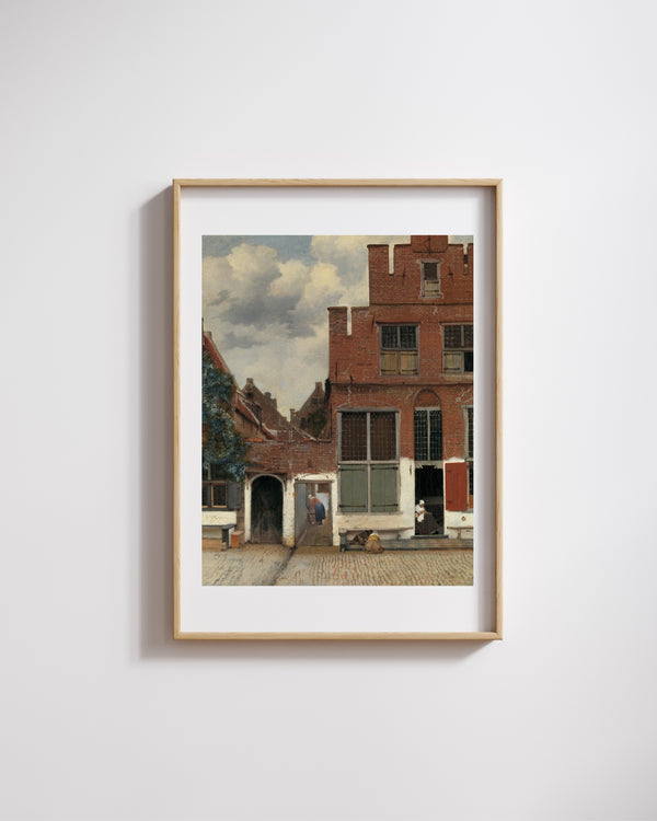 Johannes Vermeer - Delft'teki Küçük Sokak Olarak Bilinen Evlerin Görünümü