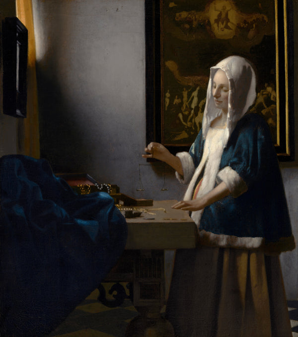 Johannes Vermeer - Terazi Tutan Kadın Tablo