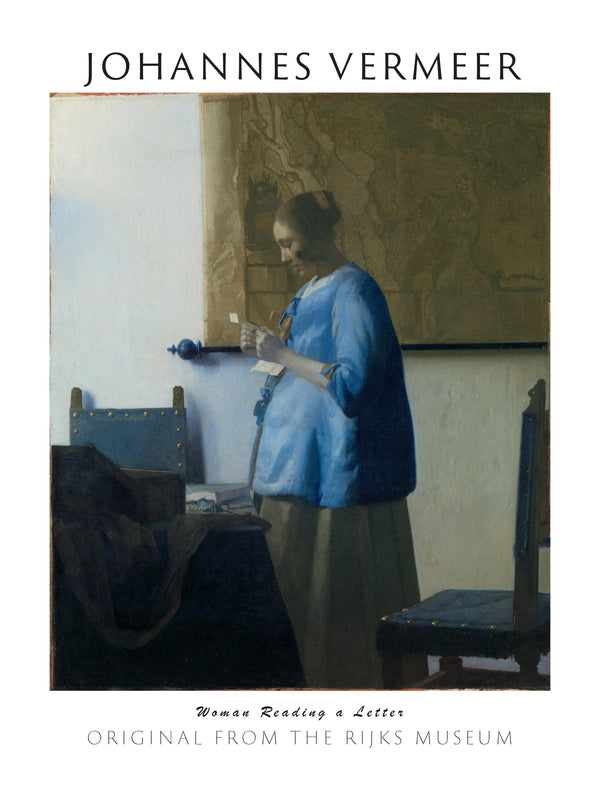 Johannes Vermeer - Mektup Okuyan Kadın fine art baskı
