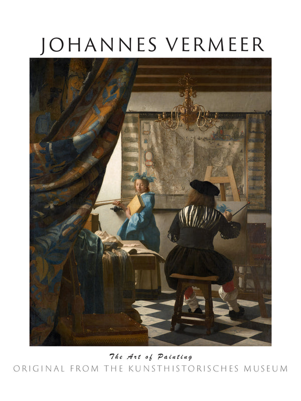 Johannes Vermeer - Resim Sanatı fine art baskı