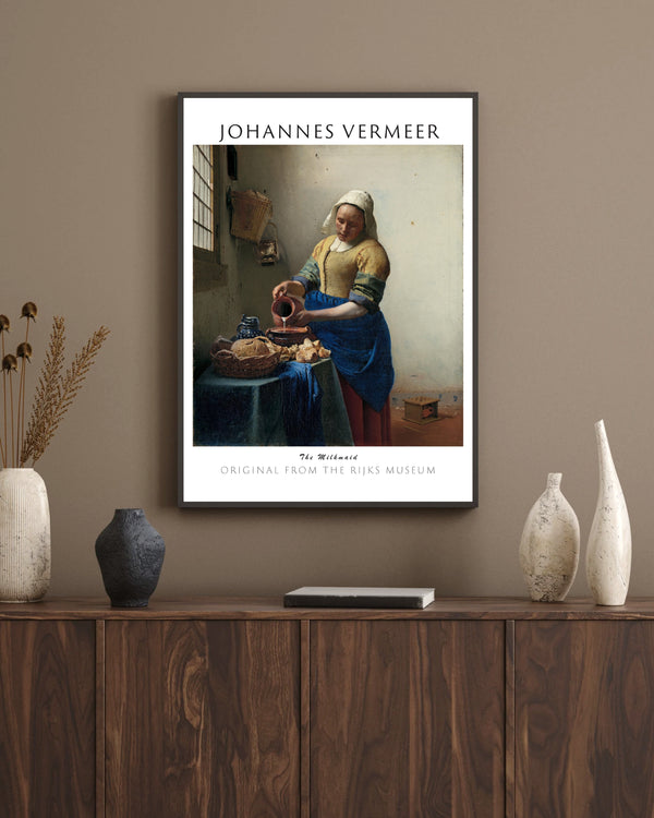 Johannes Vermeer - Sütçü Kız çerçeve