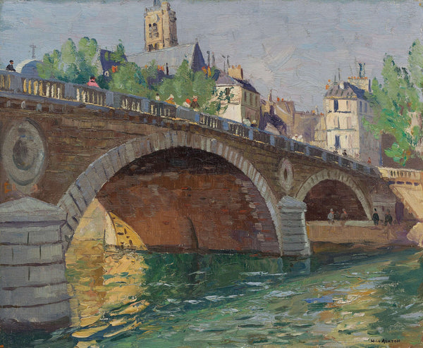 John William Ashton - Pont au Change Paris Fine Art Baskı