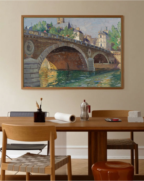 John William Ashton - Pont au Change Paris Fine Art Baskı