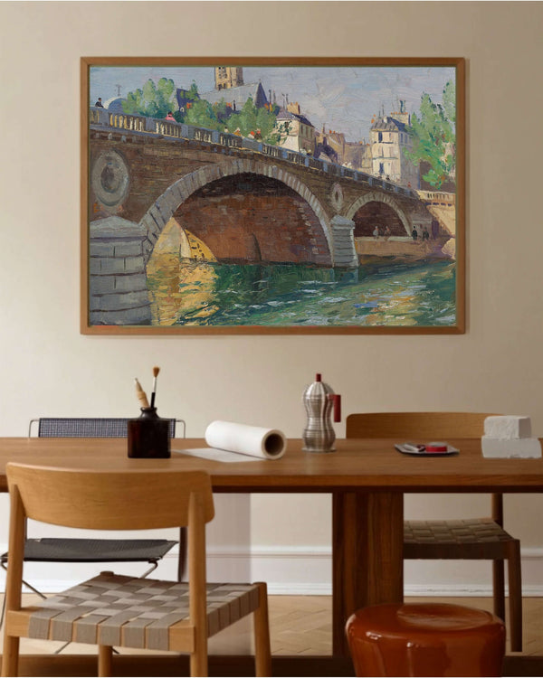 John William Ashton - Pont au Change Paris Fine Art Baskı