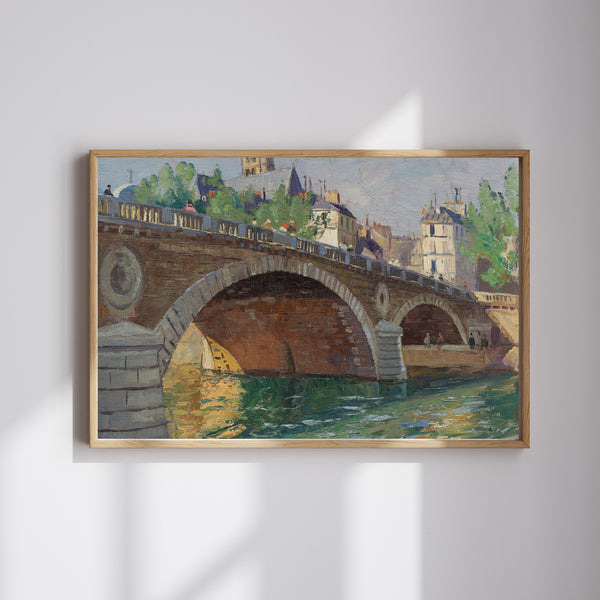 John William Ashton - Pont au Change Paris Fine Art Baskı