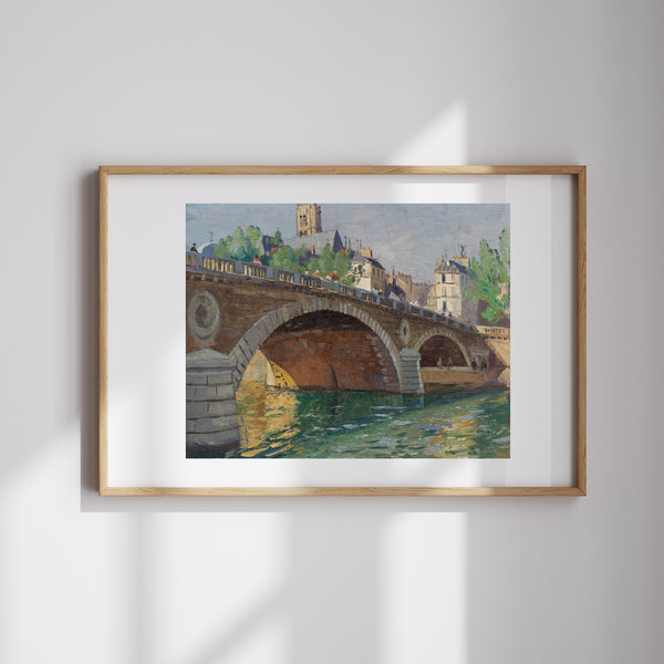 John William Ashton - Pont au Change Paris Fine Art Baskı
