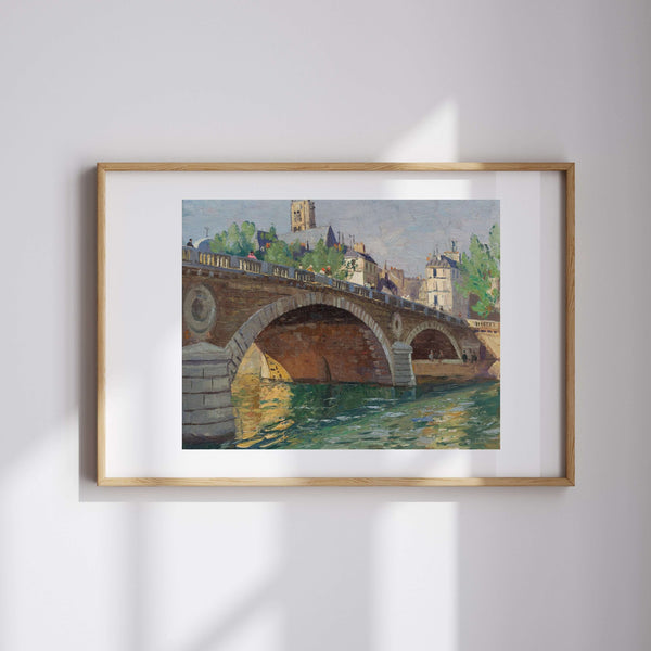 John William Ashton - Pont au Change Paris Fine Art Baskı
