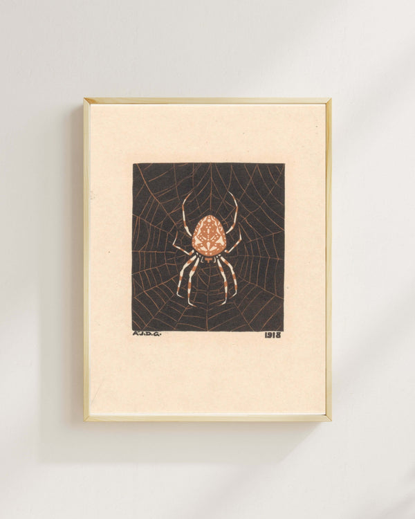 Julie de Graag - Ağdaki Örümcek fine art baskı