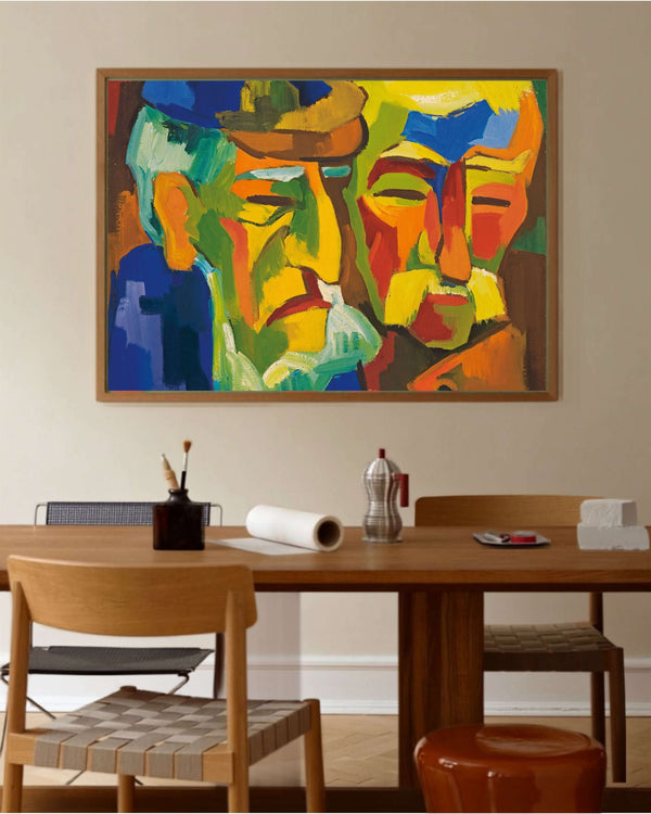 Karl Schmidt-Rottluff - Pomeranyalı Çiftçiler Fine Art Baskı