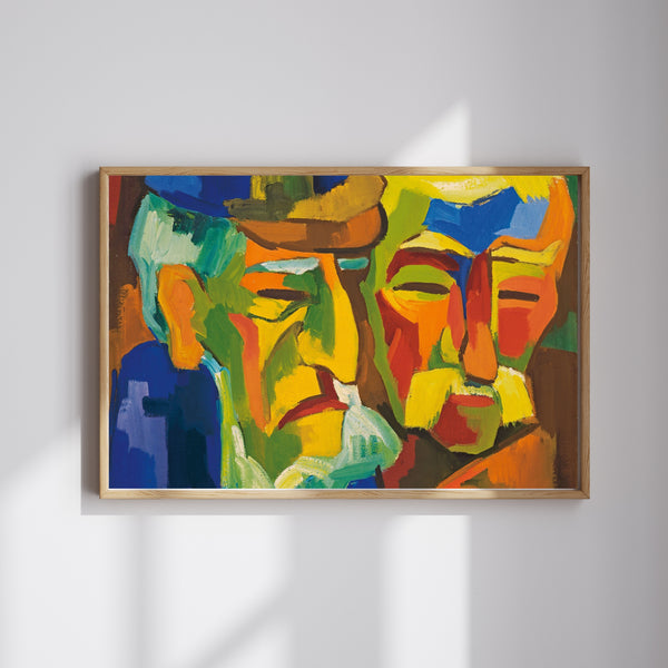 Karl Schmidt-Rottluff - Pomeranyalı Çiftçiler Fine Art Baskı