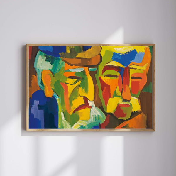 Karl Schmidt-Rottluff - Pomeranyalı Çiftçiler Fine Art Baskı