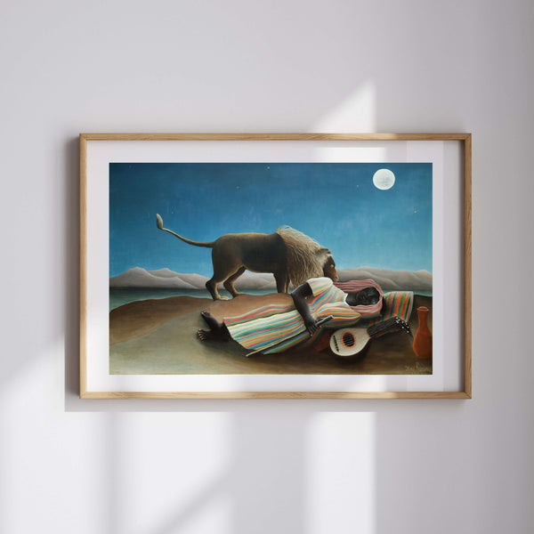 Henri Rousseau - Uyuyan Çingene Fine Art Baskı