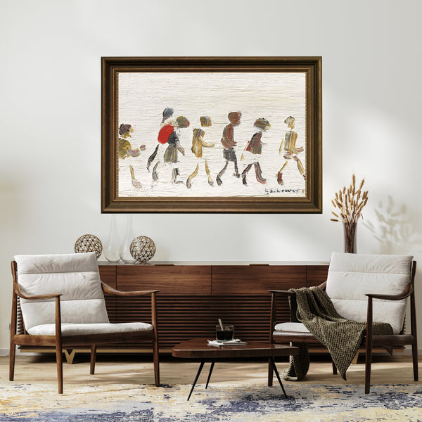 L.S. Lowry - Yürüyen Çocuklar çerçeve