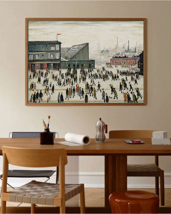 L.S Lowry - Maça Gidiş Fine Art Baskı