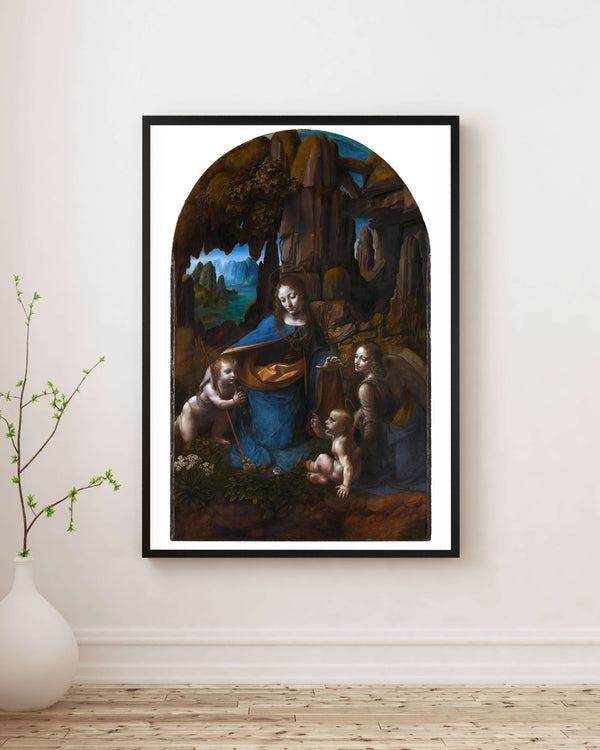 Leonardo da Vinci - Kayalıklar Bakiresi fine art baskı