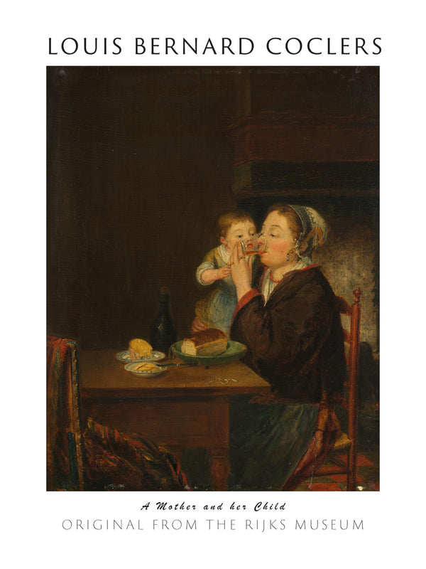 Louis Bernard Coclers - Bir Anne ve Çocuğu fine art baskı
