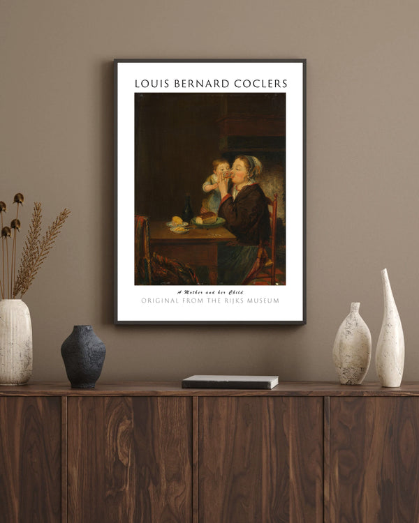 Louis Bernard Coclers - Bir Anne ve Çocuğu çerçeve