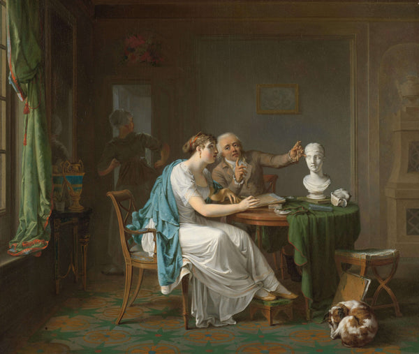 Louis Moritz - Çizim Dersi Tablo