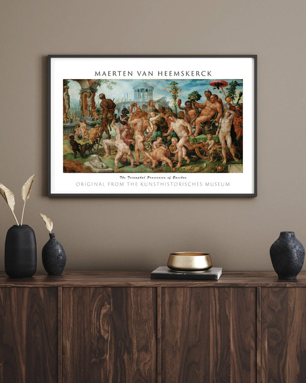 Maerten van Heemskerck - Bacchus’un Zafer Alayı çerçeve