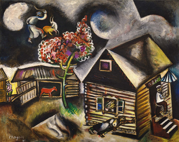 Marc Chagall - Yağmur tablo