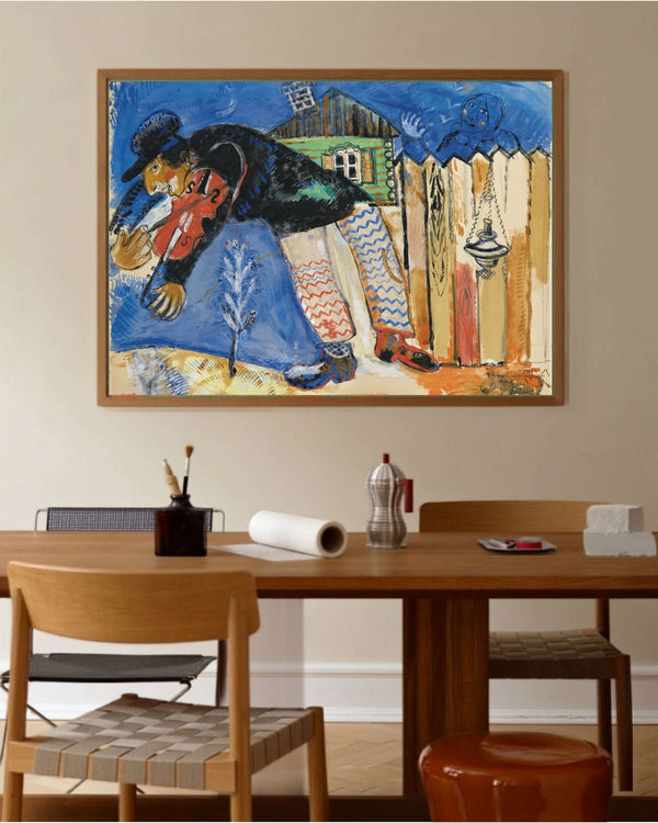 Marc Chagall - Kemancı fine art baskı