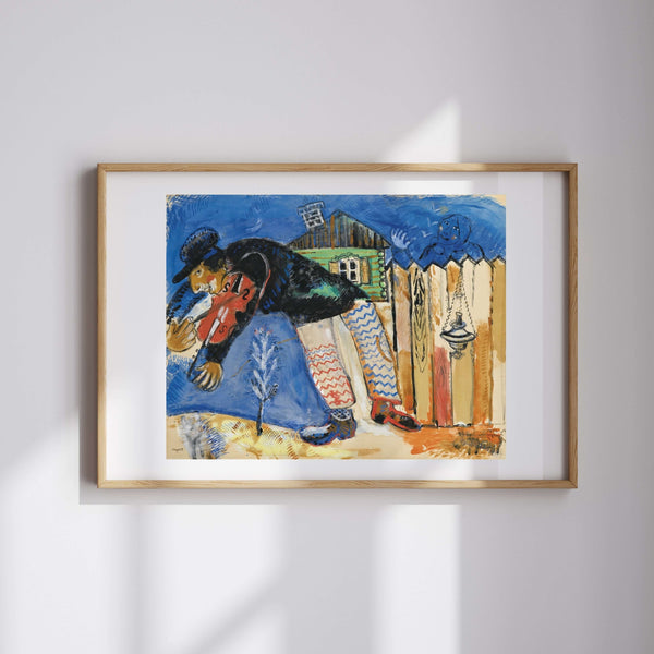 Marc Chagall - Kemancı fine art baskı