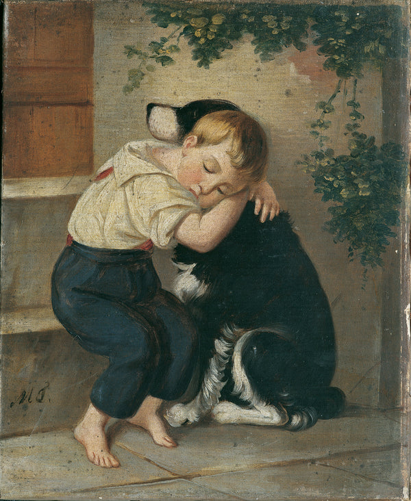 Maria Theresia von Österreich-Este - Köpekli Erkek Çocuk