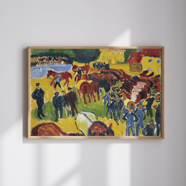 Max Pechstein - At Pazarı