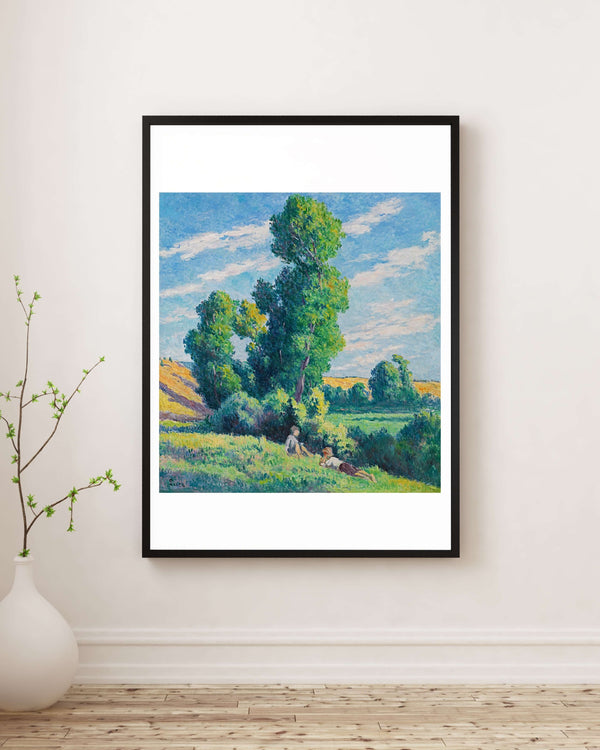 Maximilien Luce - Moulineux Çevresi Ağaçların Altında Dinlenme