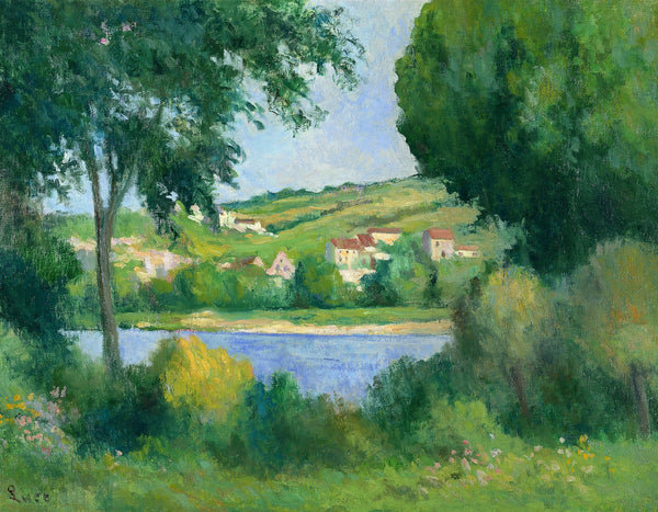 Maximilien Luce - Ağaçların Arasından Rolleboise’ın Etekleri