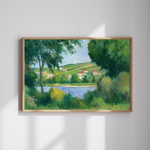 Maximilien Luce - Ağaçların Arasından Rolleboise’ın Etekleri