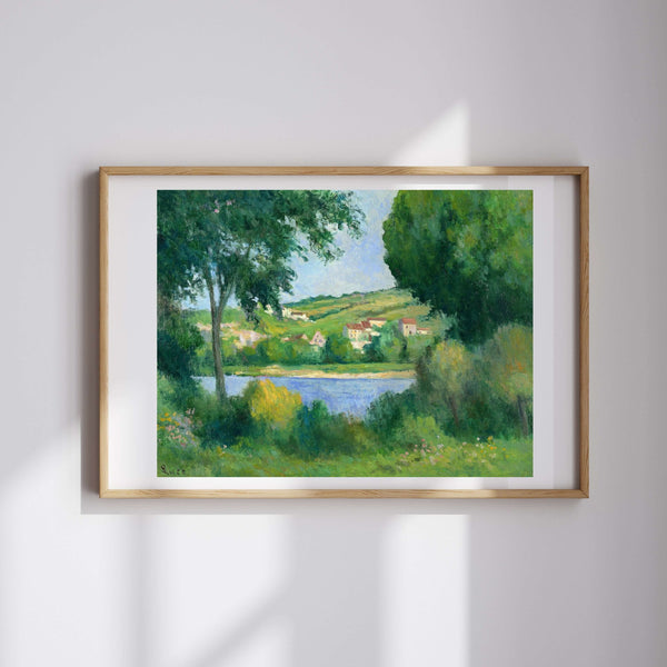 Maximilien Luce - Ağaçların Arasından Rolleboise’ın Etekleri Fine Art Baskı