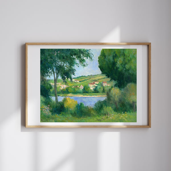 Maximilien Luce - Ağaçların Arasından Rolleboise’ın Etekleri