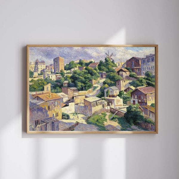 Maximilien Luce - Montmartre’da Çalılık Fine Art Baskı