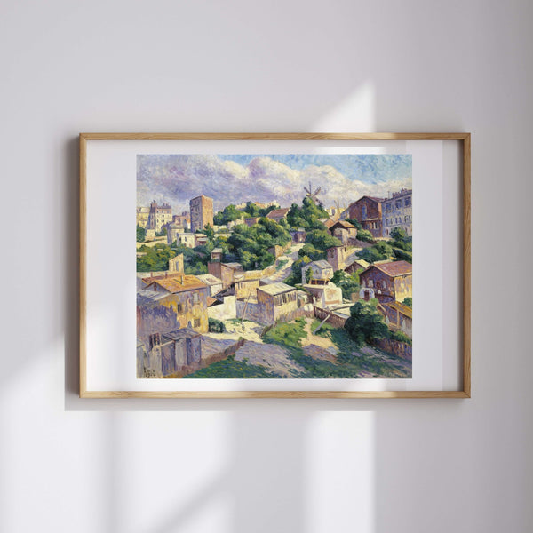 Maximilien Luce - Montmartre’da Çalılık Fine Art Baskı