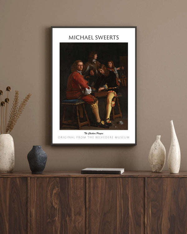 Michael Sweerts - Dama Oyuncuları fine art baskı