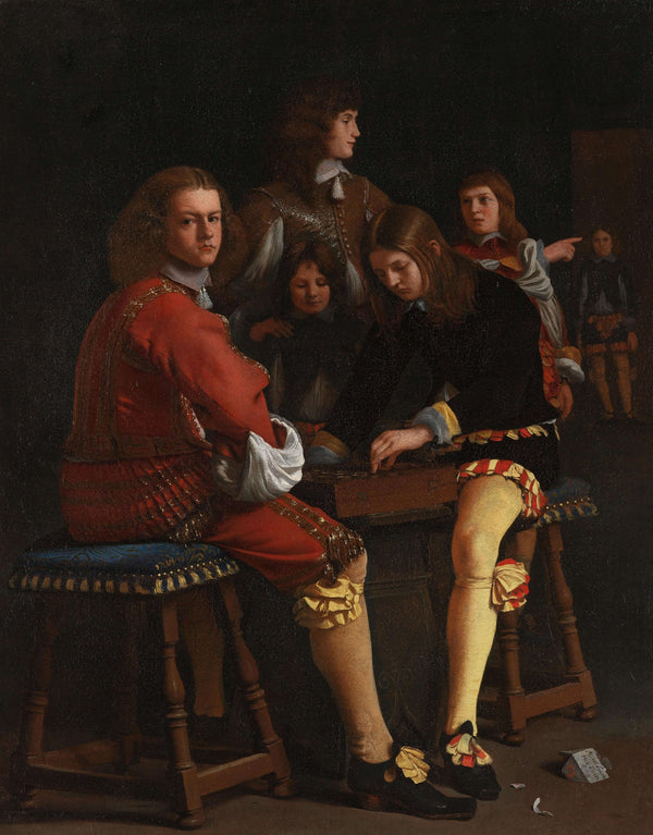 Michael Sweerts - Dama Oyuncuları tablo