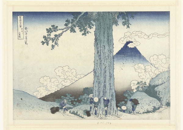 Katsushika Hokusai - Kai Eyaletinde Mishima Geçidi tablo