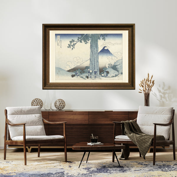 Katsushika Hokusai - Kai Eyaletinde Mishima Geçidi