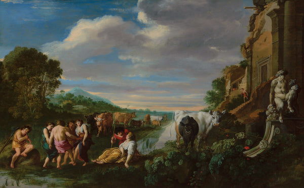 Moyses van Wtenbrouck-Landscape with Shepherds