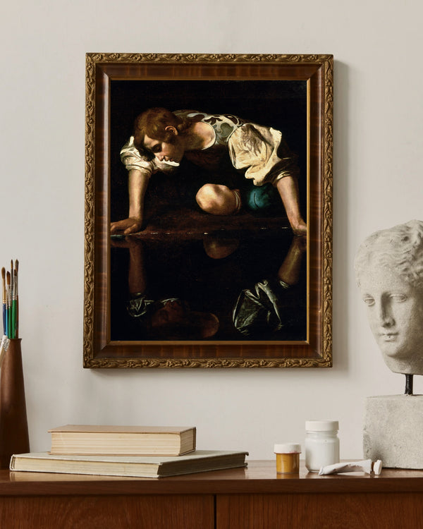 Michelangelo Merisi da Caravaggio - Narkissos fine art baskı