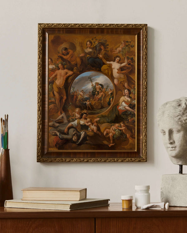 Nicolaes Pietersz Berchem - Sonbahar Alegorisi çerçeve