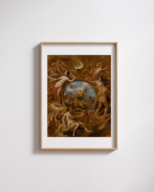 Nicolaes Pietersz Berchem - Yaz Alegorisi fine art baskı