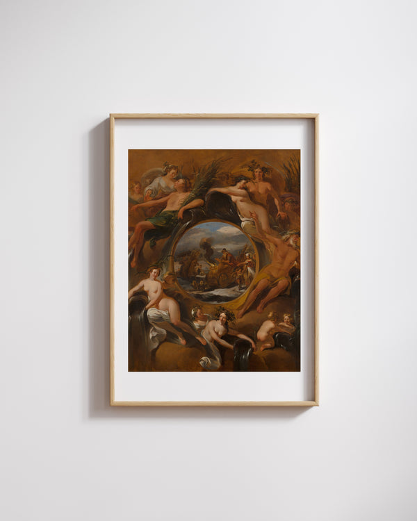 Nicolaes Pietersz Berchem - Kış Alegorisi fine art baskı