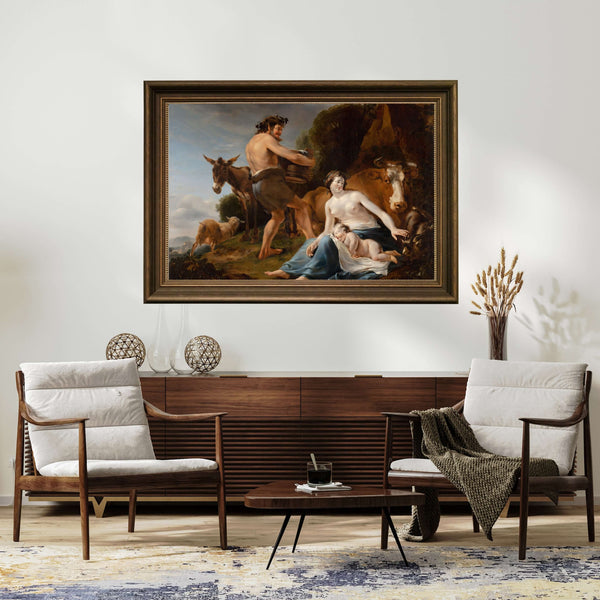 Nicolaes Pietersz. Berchem - Zeus’un Çocukluğu çerçeve